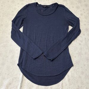 GEORGE Navy Long Sleeve Top